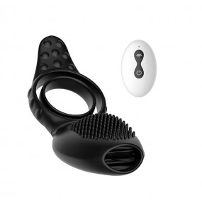 Secwell - Tongue Licking Cock Ring (Wireless Remote - Chargeable)